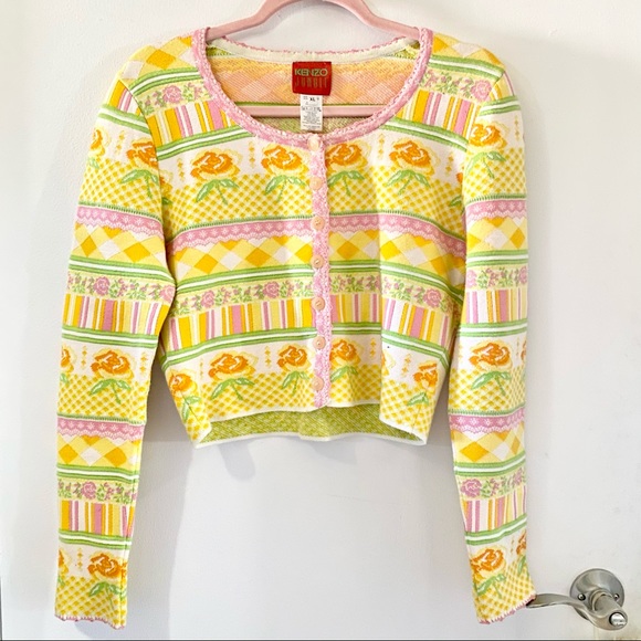 ***SOLD*** Vintage KENZO Jungle cropped cardigan